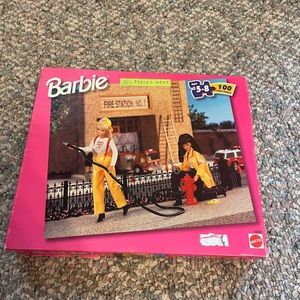 Vintage Barbie Doll Fireman Puzzle